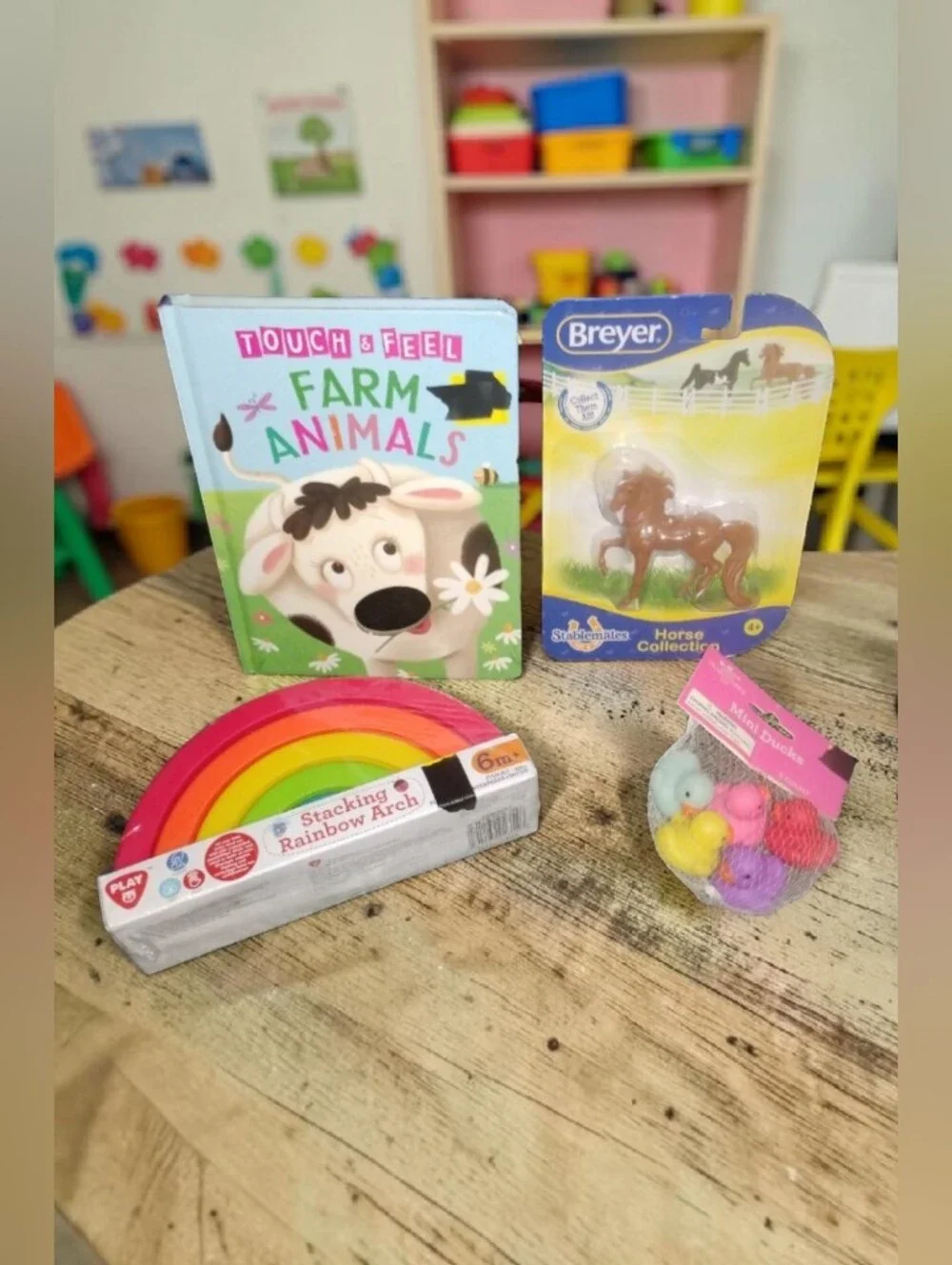 NWT Toddler & Kids Toy Bundle Breyer Horse Rainbow Stacker Book